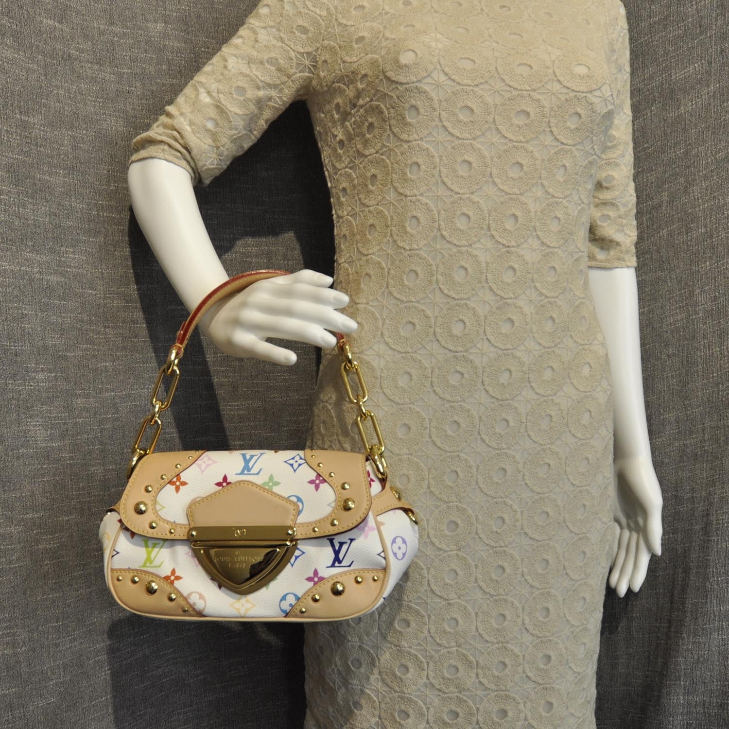Louis Vuitton Monogram Multicolor Marilyn White 2 of 8