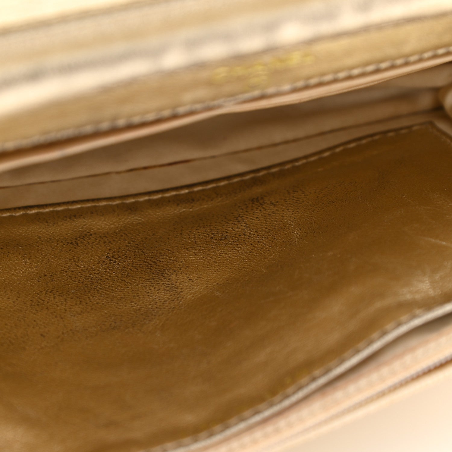 Chanel Nylon Travel Wallet On Chain WOC Metallic Gold 9 of 13