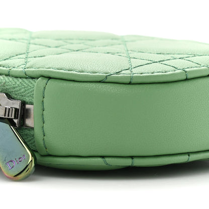 Christian Dior Lambskin Cannage Lady Dior Phone Holder Green 9 of 9