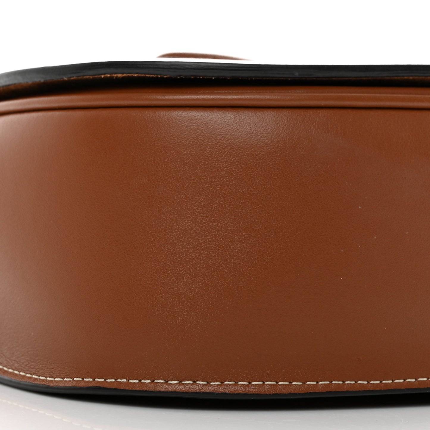 Smooth Calfskin Cuir Triomphe Folco Crossbody Bag Tan