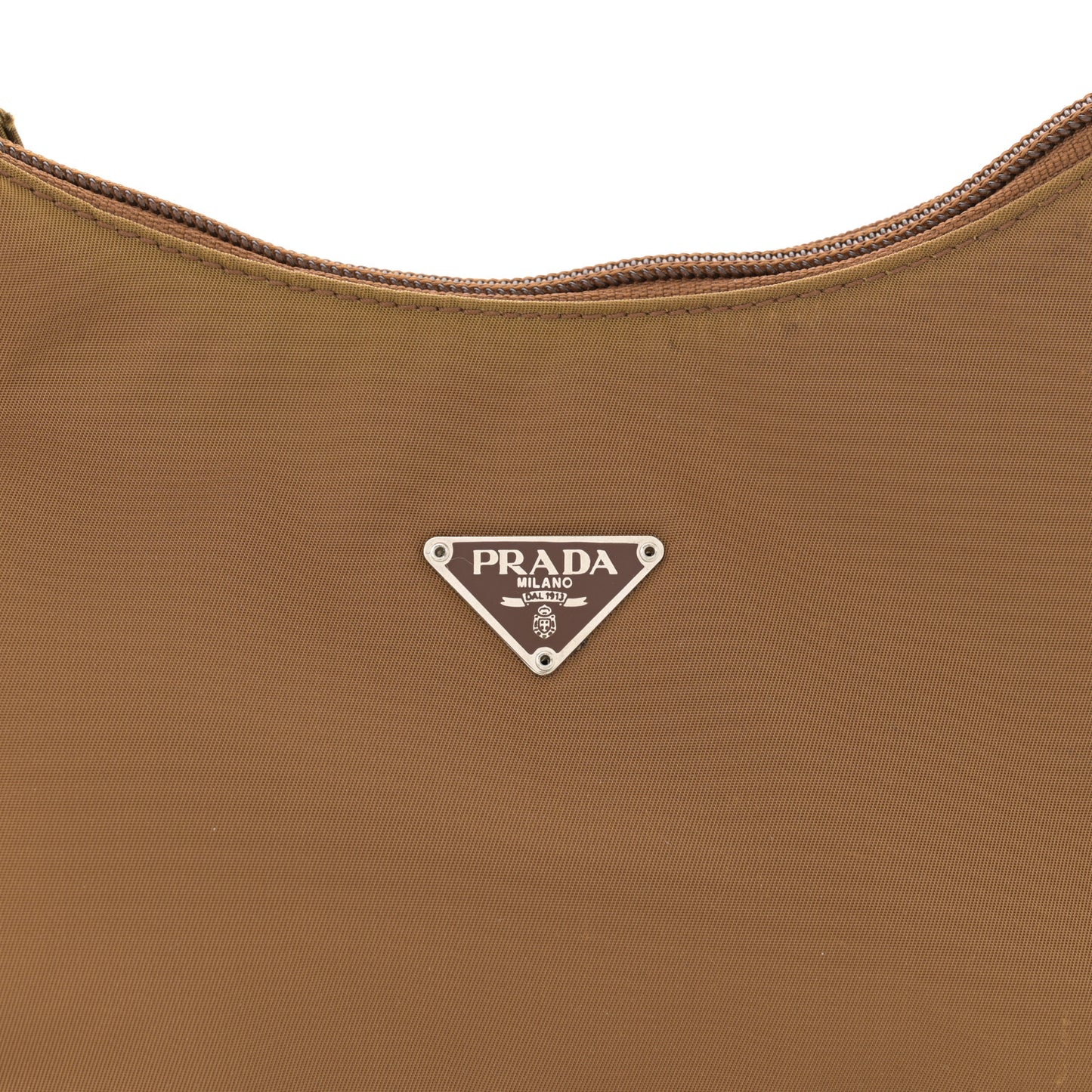 Tessuto Nylon Sport Mini Shoulder Bag Nocciola