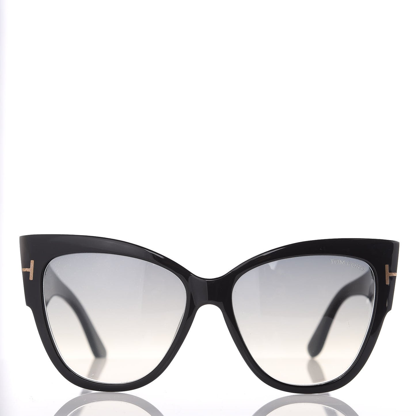 Acetate Anoushka Cat Eye Sunglasses TF371 Black