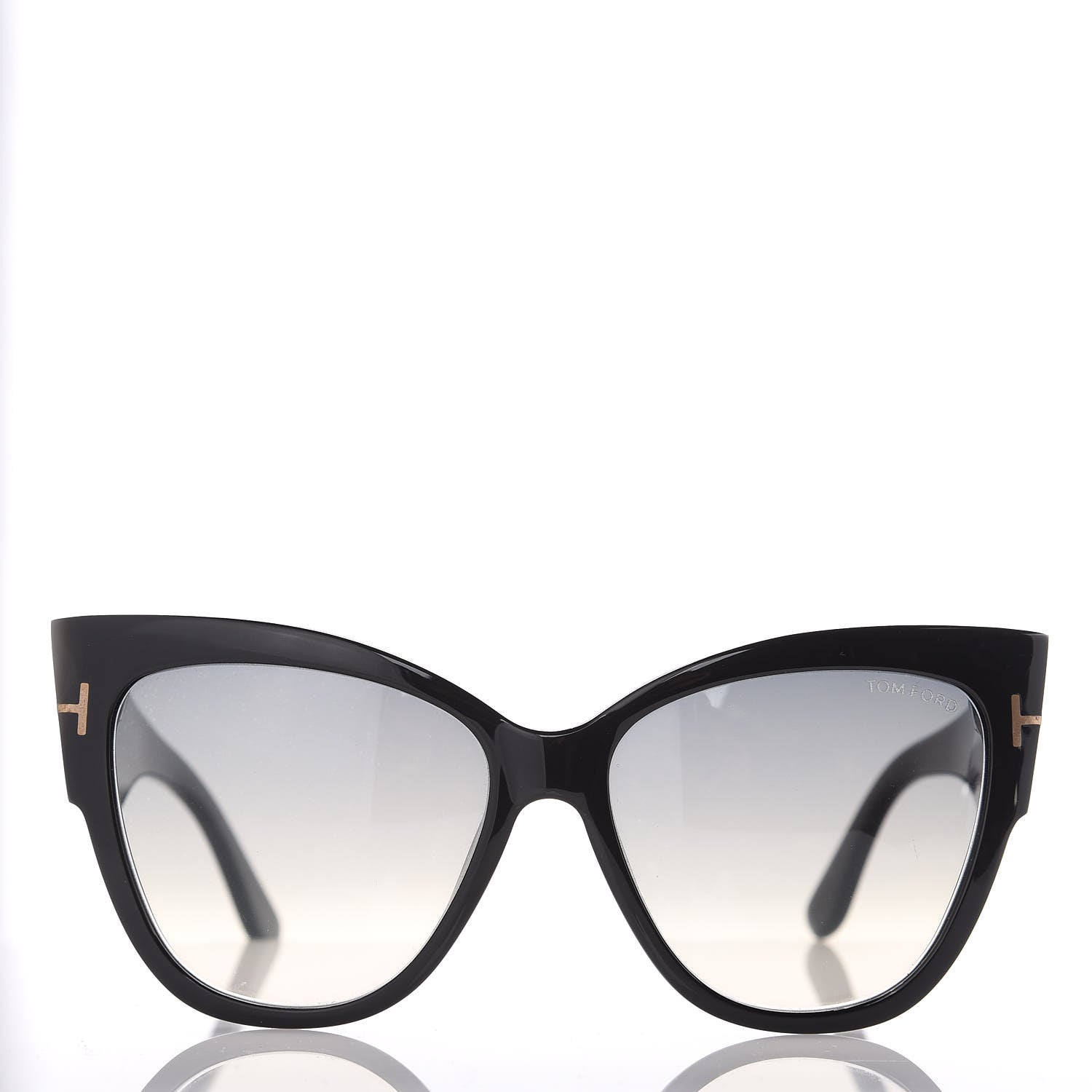 Tom Ford Acetate Anoushka Cat Eye Sunglasses TF371 Black 3 of 7