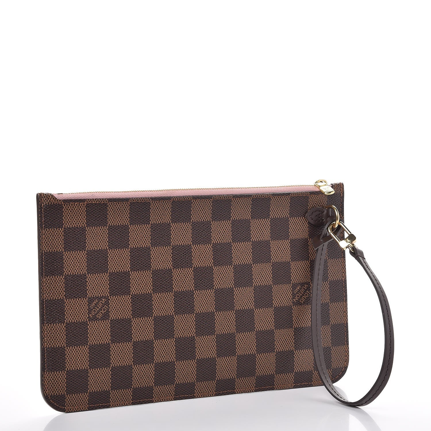 Louis Vuitton Damier Ebene Neverfull MM GM Pochette Rose Ballerine 3 of 12