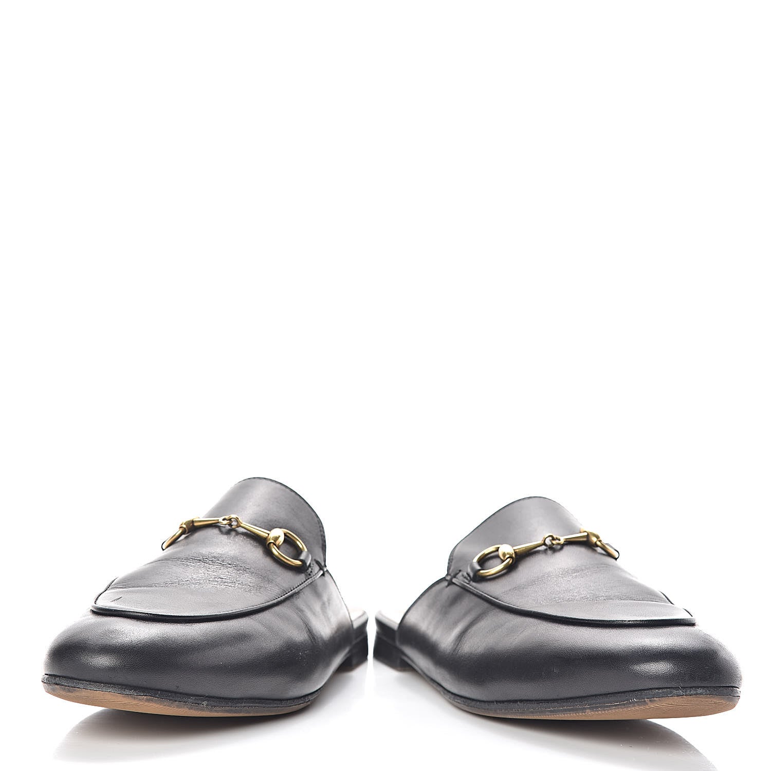 Gucci Calfskin Womens Princetown Slippers 38.5 Black 6 of 13