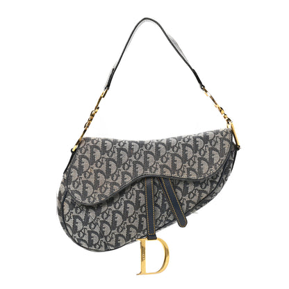 Christian Dior Monogram Saddle Bag Blue 1 of 4
