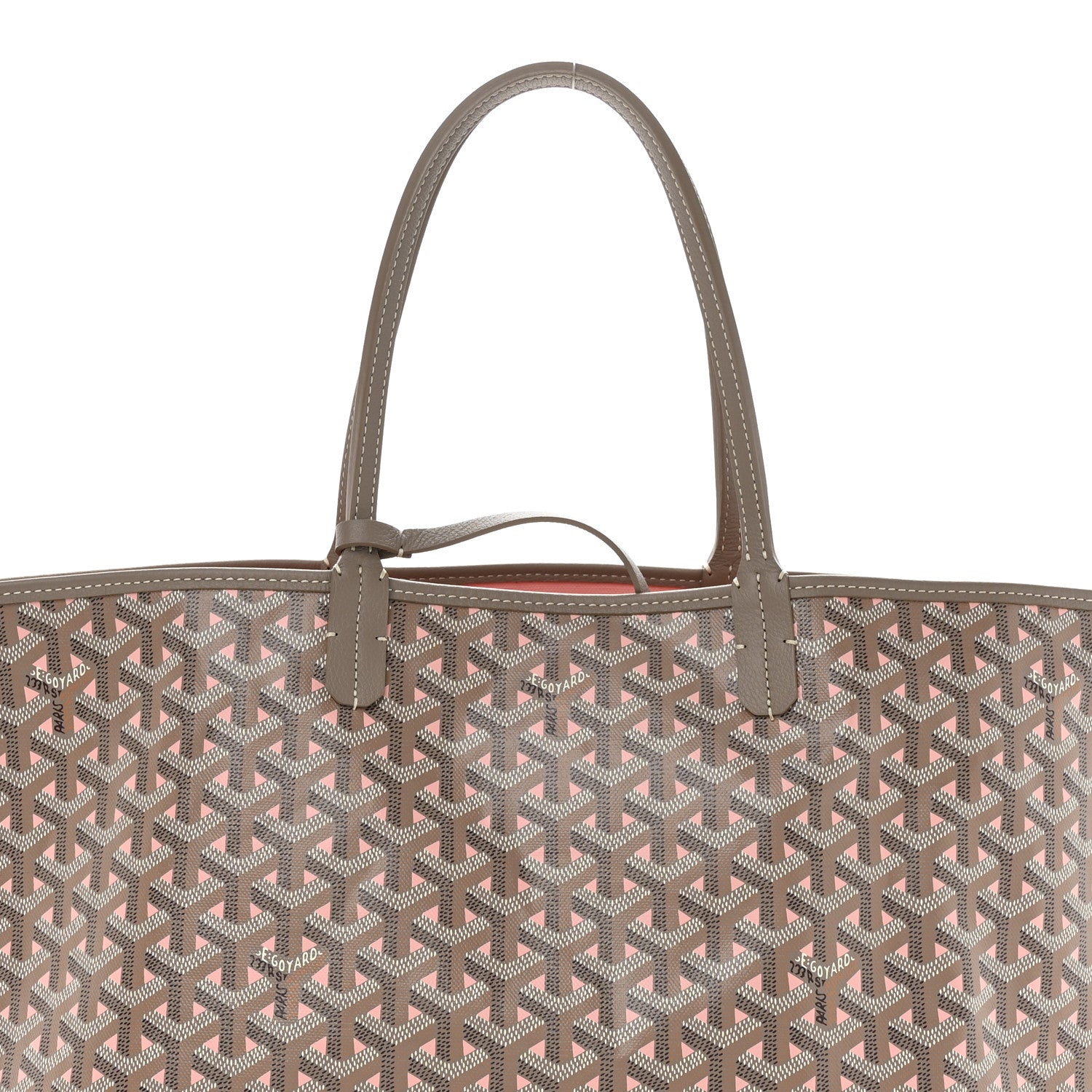 Goyard Goyardine Saint Louis Claire Voie PM Grege Powder Pink 8 of 10