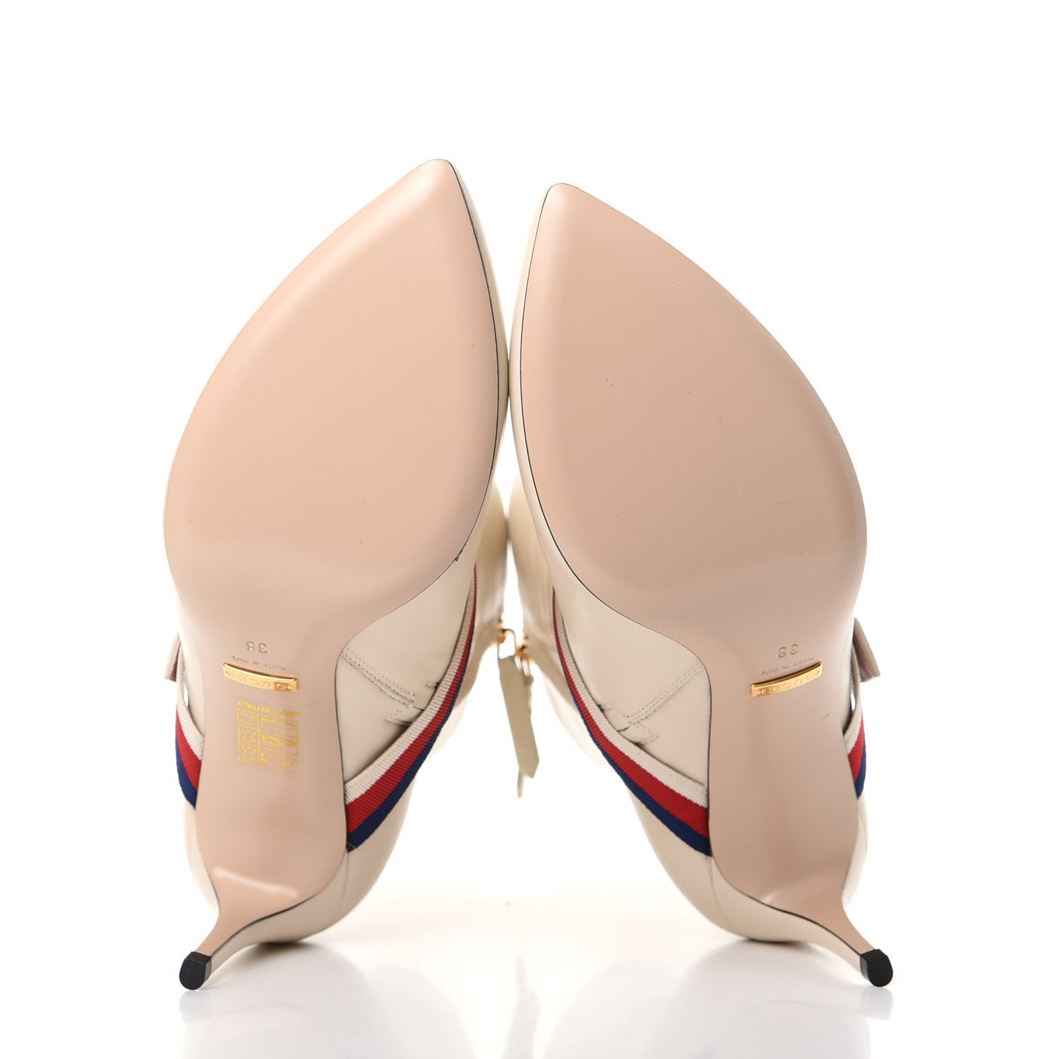 Gucci Nappa Sylvie Ankle Boots 38 Mystic White 6 of 11