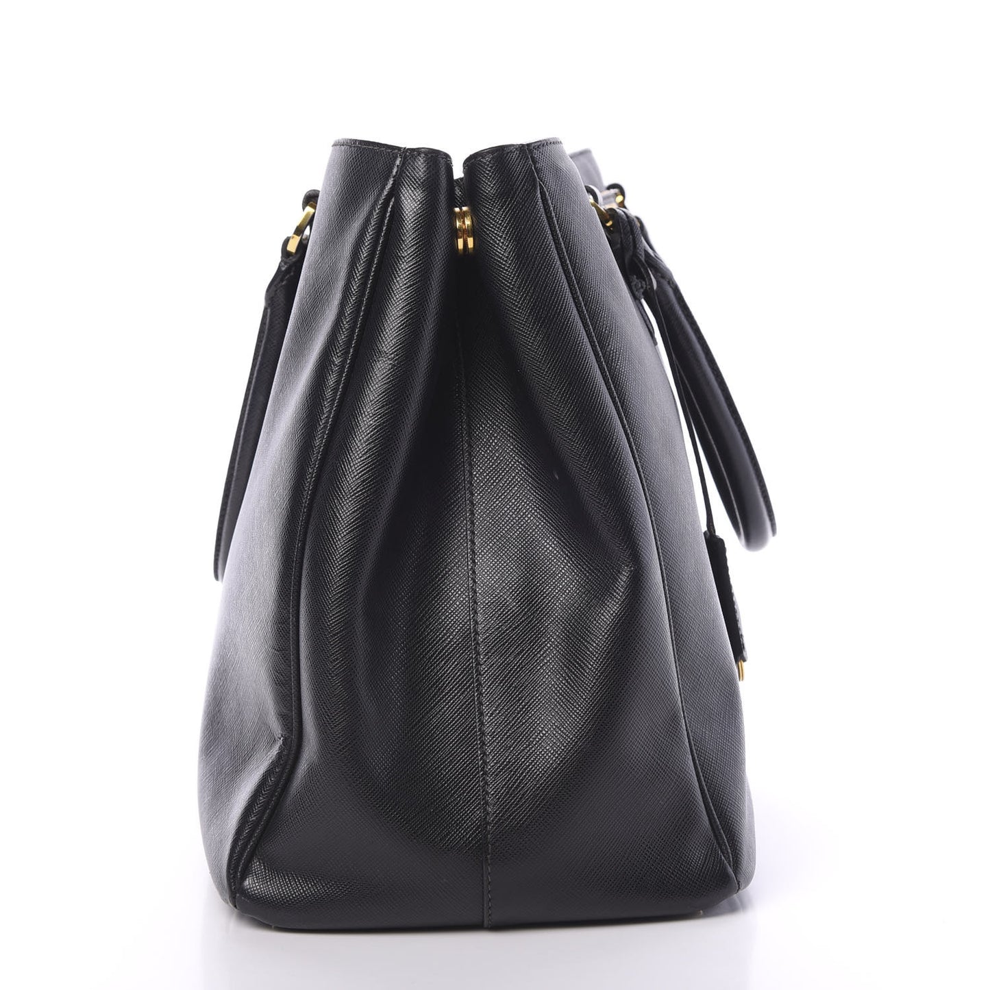 Saffiano Lux Medium Tote Black