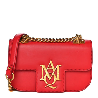 Alexander McQueen Calfskin Small Insignia Chain Flap Red 1 of 26