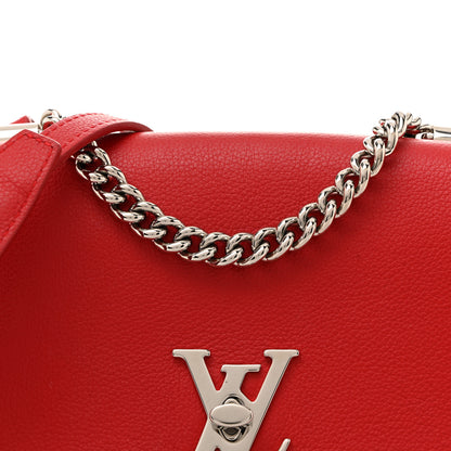 Louis Vuitton Calfskin Lockme II Chain Bag BB Rubis 8 of 17
