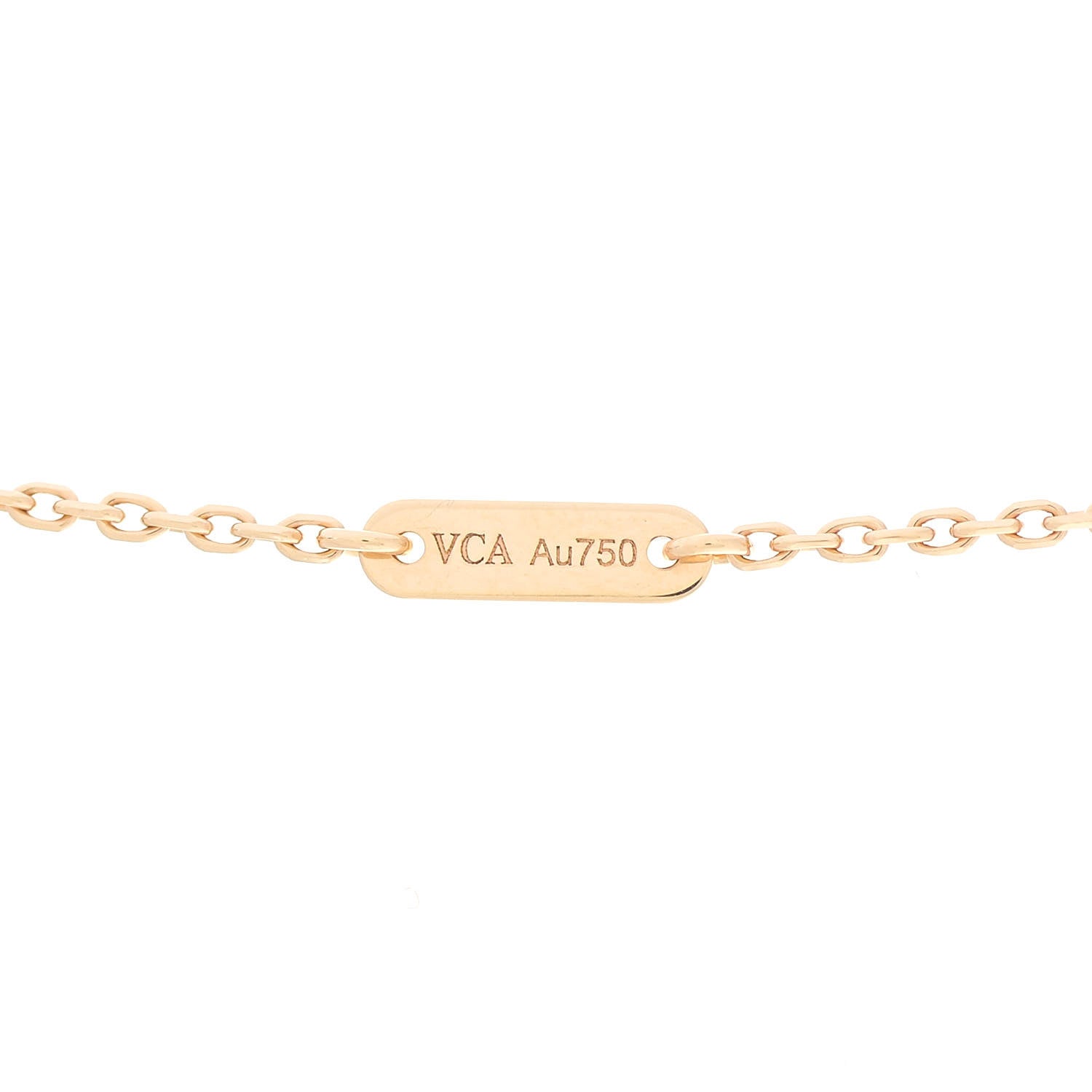 Van Cleef & Arpels 18K Yellow Gold Mother of Pearl Sweet Alhambra Butterfly Pendant Necklace 5 of 7