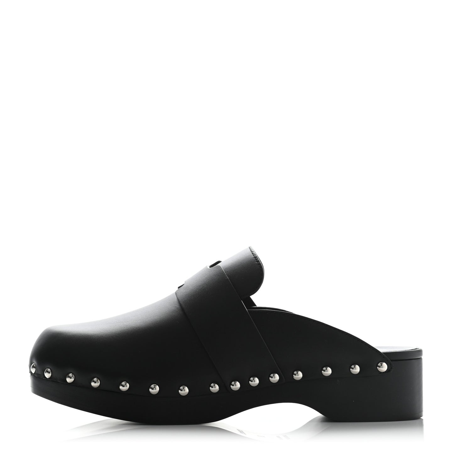 Calfskin Calya Mules 38 Black