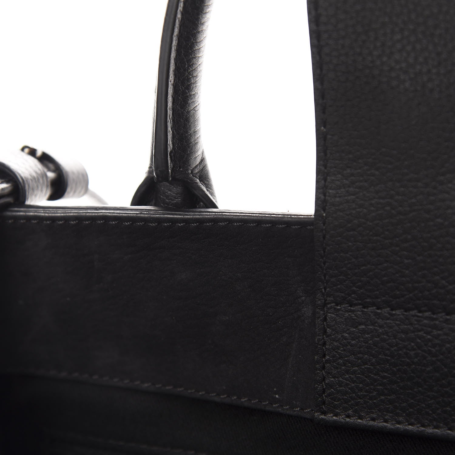 Chanel Grained Calfskin Suede Small Neo Executive Shopper Tote Black 14 of 17