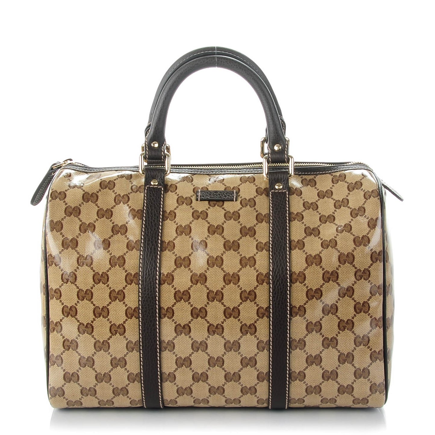 Crystal Monogram Dollar Calfskin Medium Joy Boston Beige Ebony Testa di Moro