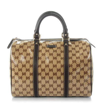 Gucci Crystal Monogram Dollar Calfskin Medium Joy Boston Beige Ebony Testa di Moro 1 of 7