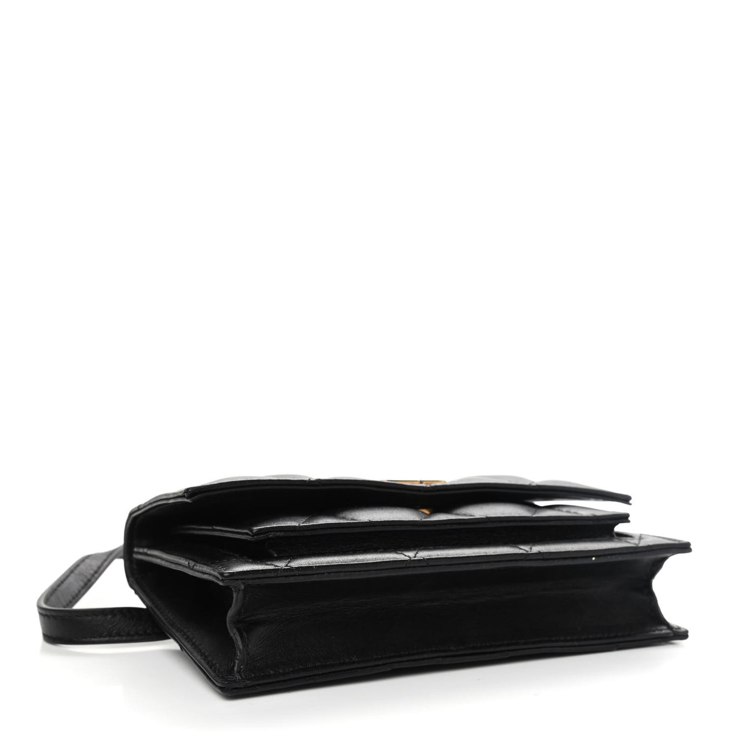 Nappa Calfskin Quilted XS Sharp Belt Bag Black