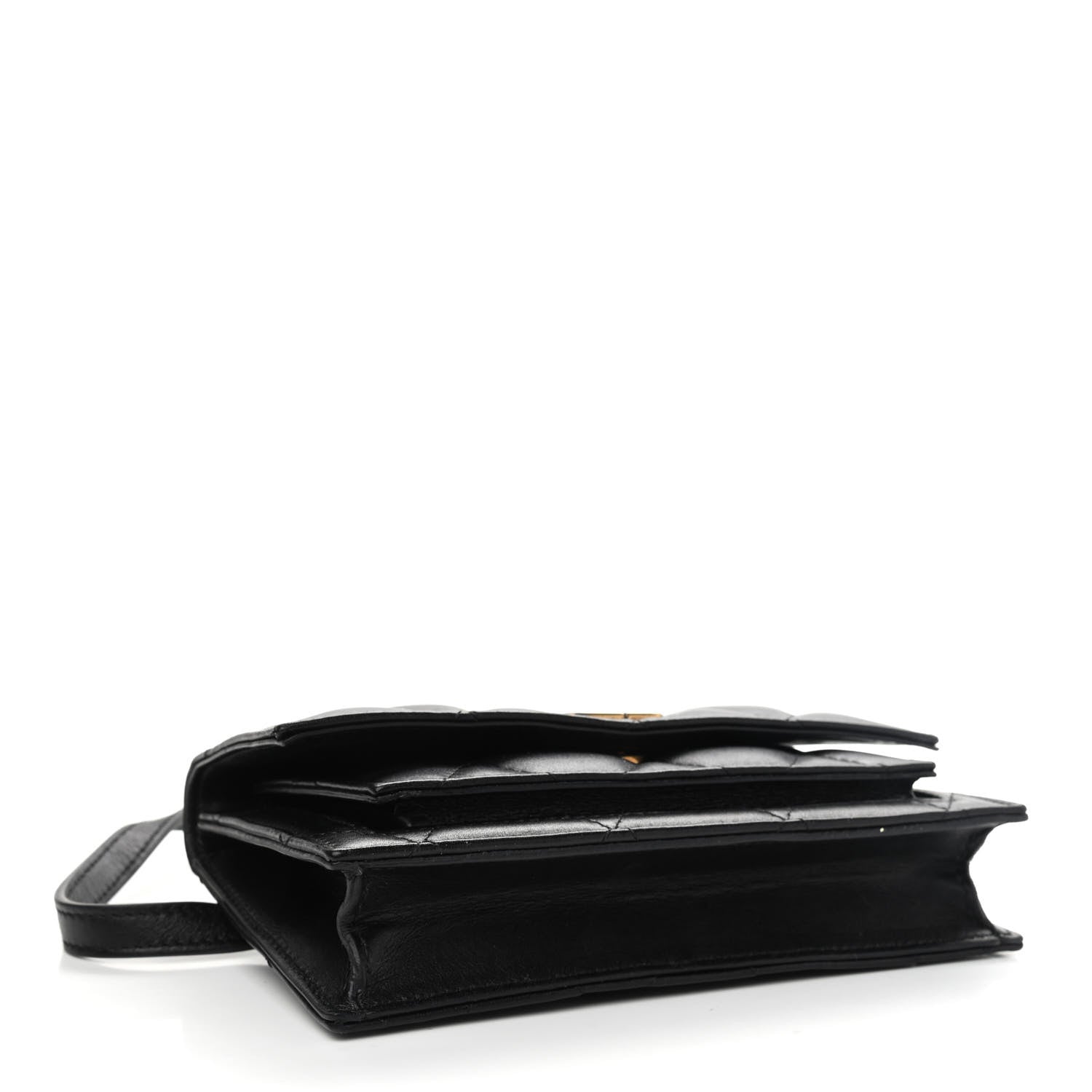 Balenciaga Nappa Calfskin Quilted XS Sharp Belt Bag Black 4 of 9