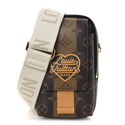 Louis Vuitton X NIGO Reverse Monogram Flat Double Phone Pouch 1 of 12