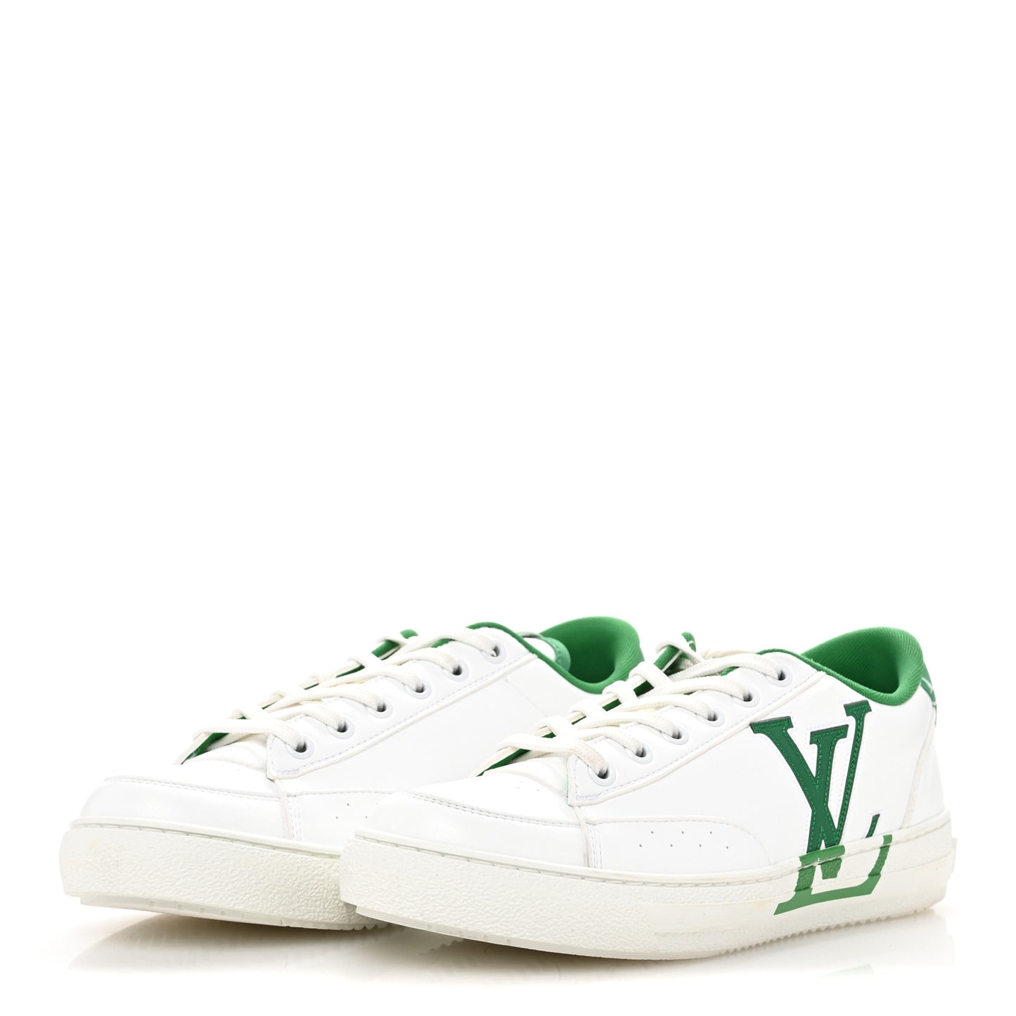Calfskin Charlie Sneaker 37.5 White Green