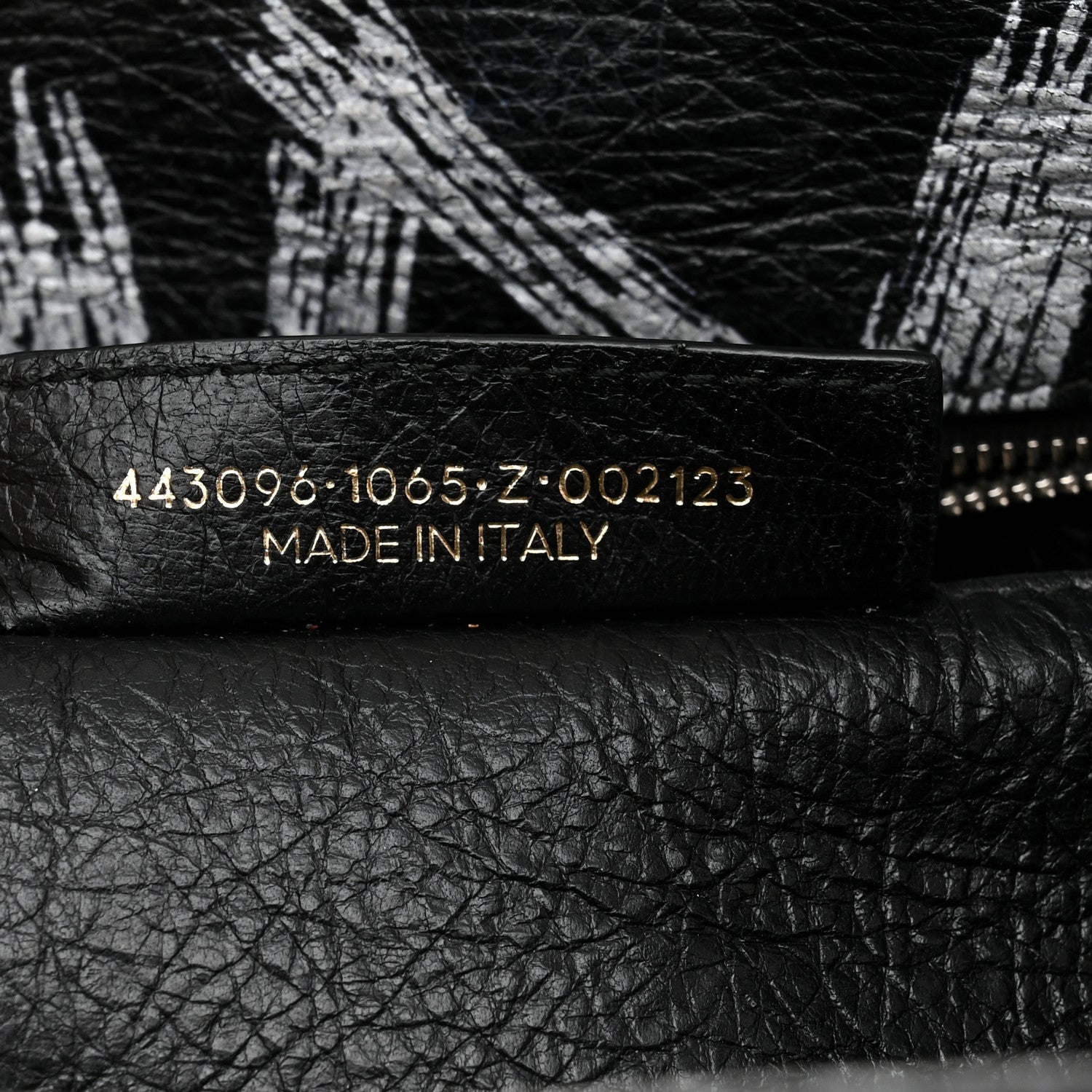 Balenciaga Agneau Arena Graffiti All Over S Bazar Shopper Tote Black Vert Rouge 7 of 23