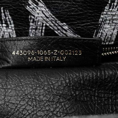 Balenciaga Agneau Arena Graffiti All Over S Bazar Shopper Tote Black Vert Rouge 7 of 23
