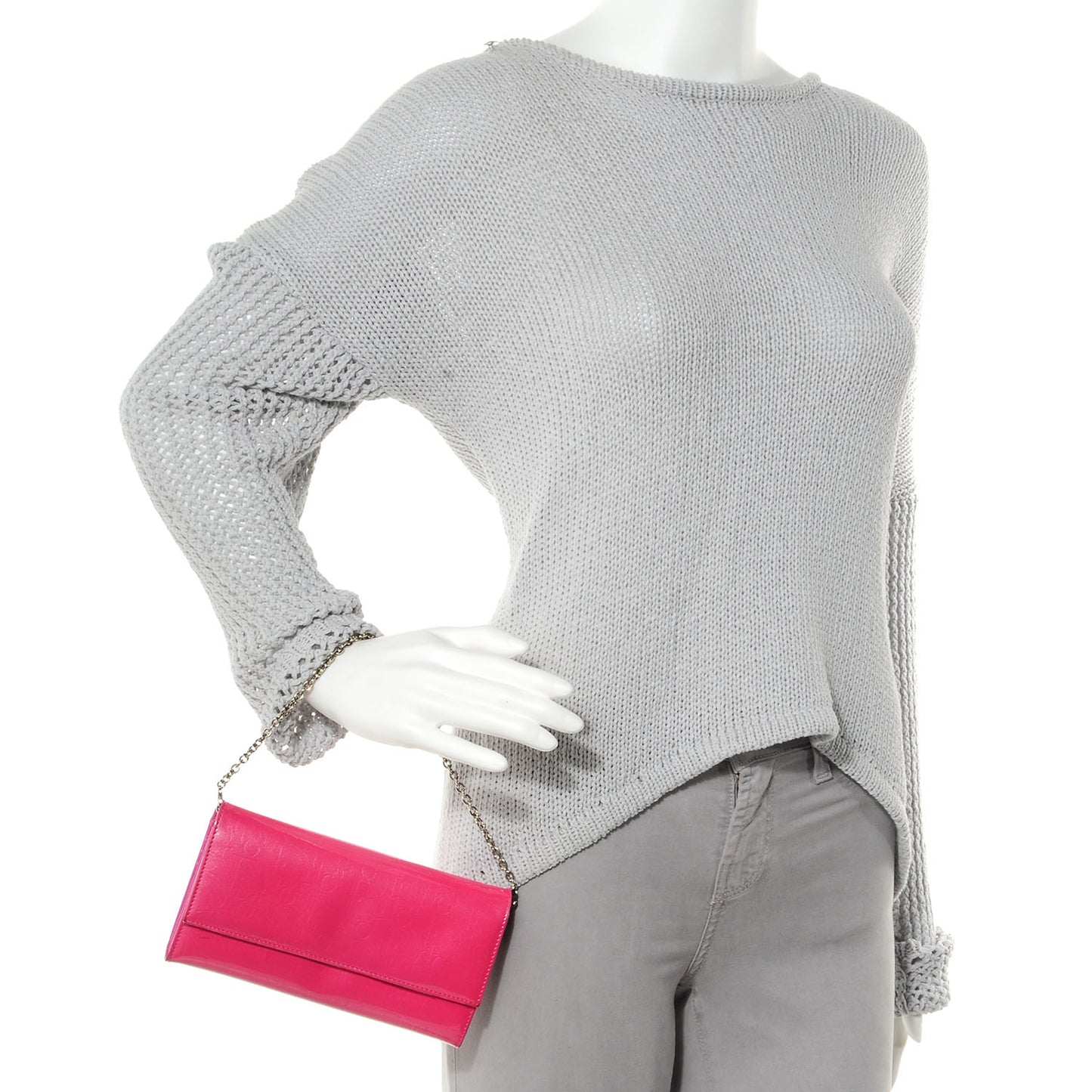 Patent Ultimate Rendez-Vous Convertible Wallet Fuchsia
