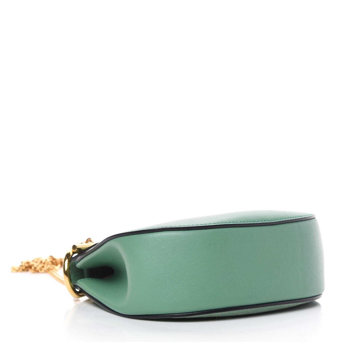 Suede Smooth Calfskin Mini Drew Shoulder Bag Happy Green