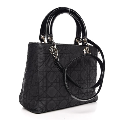 Christian Dior Nylon Cannage Medium Lady Dior Black 4 of 11