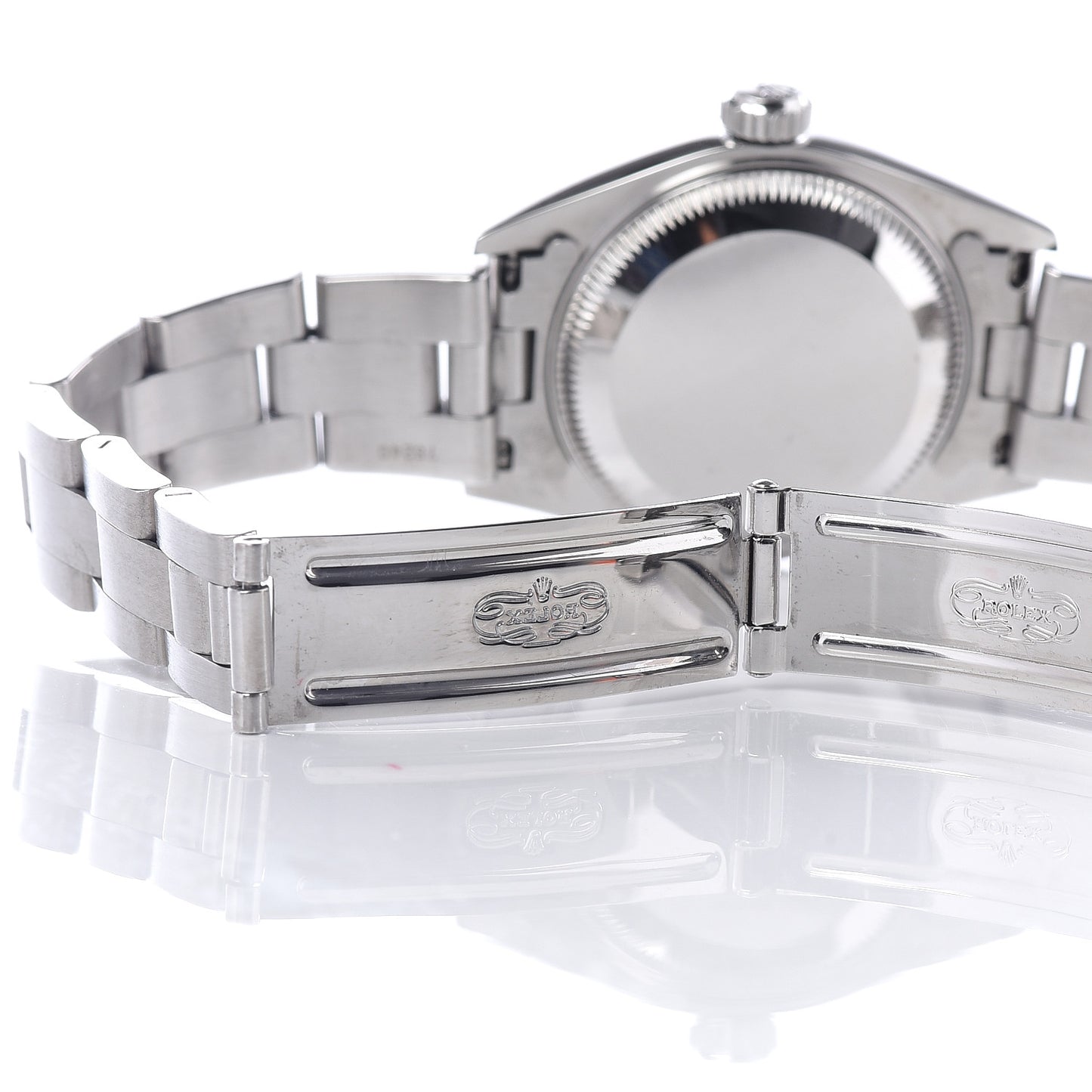 Stainless Steel 26mm Oyster Perpetual Date Watch Blue Roman 79190