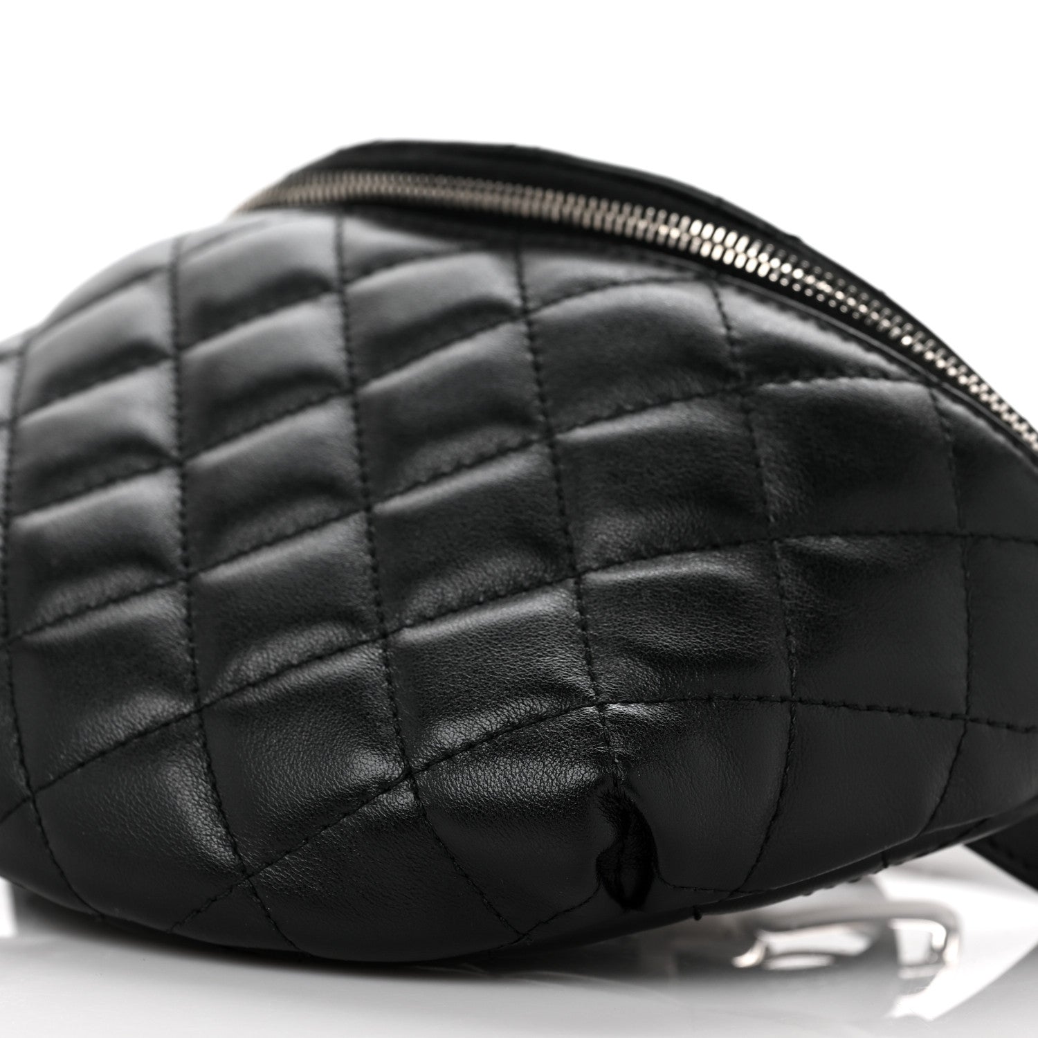 Chanel Lambskin Quilted Waist Belt Bag Black 8 of 8