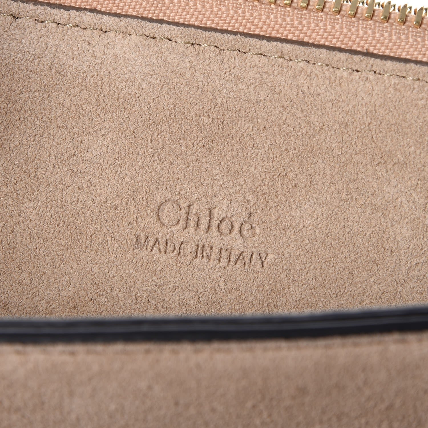 Chloe Suede Calfskin Medium Faye Shoulder Bag Black 6 of 7