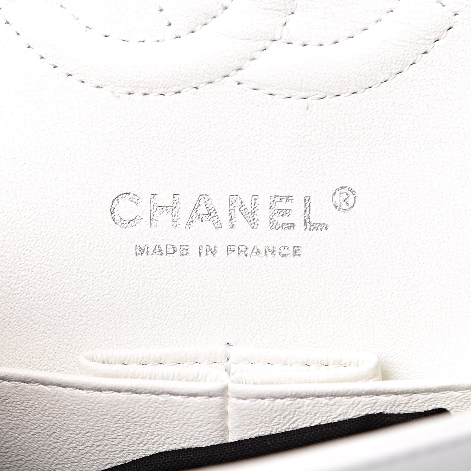 Chanel Caviar Quilted Medium Double Flap White 6 of 23
