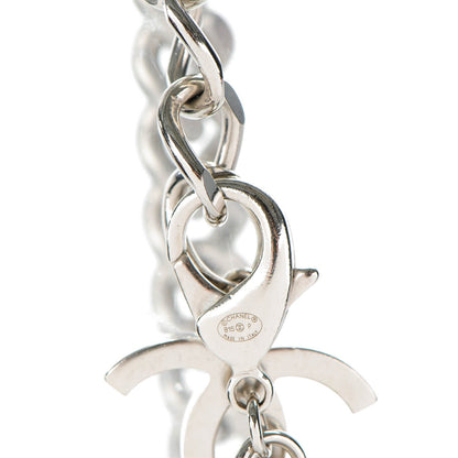 Chanel CC Chain Link Necklace Silver 3 of 4