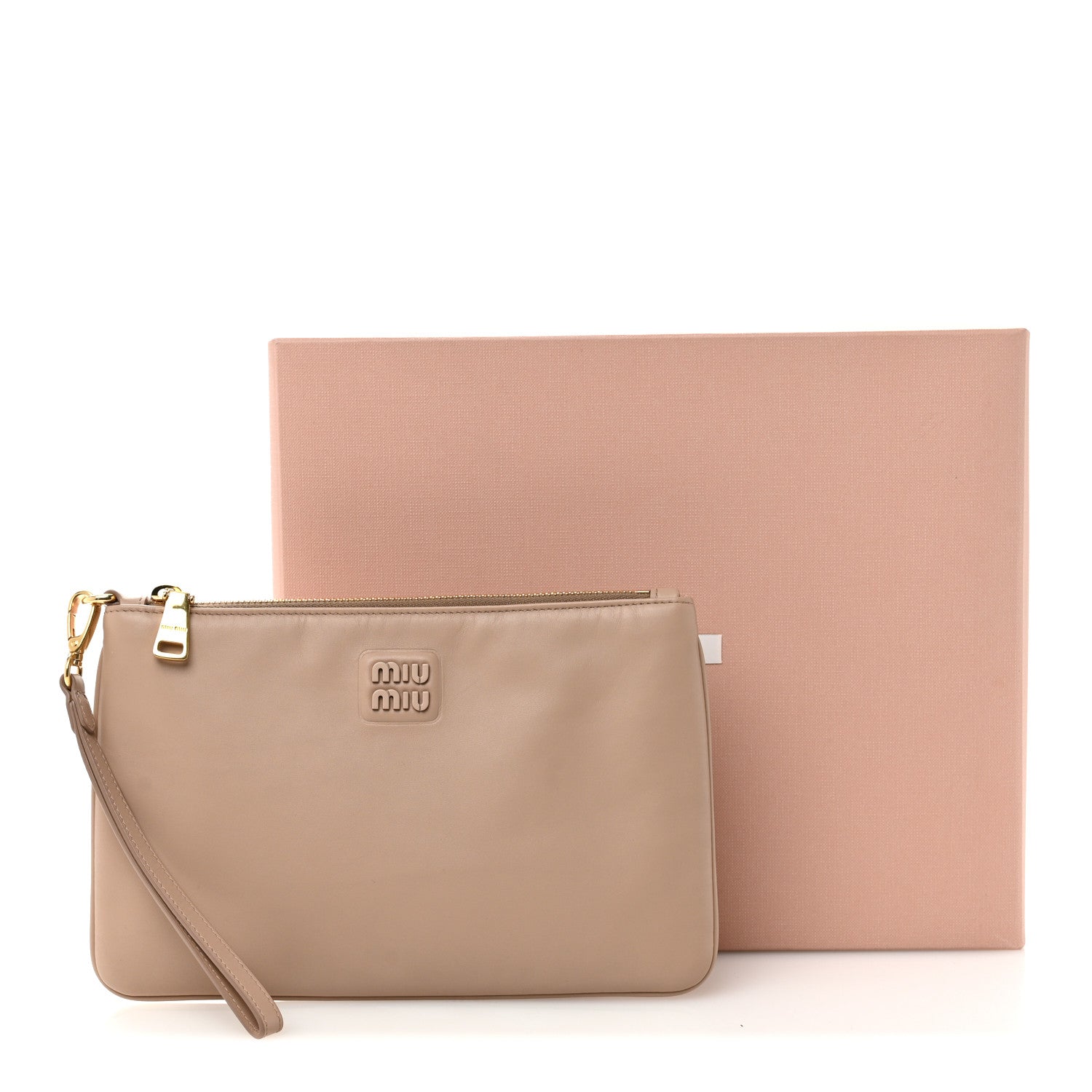 Miu Miu Nappa Wristlet Beige 11 of 11