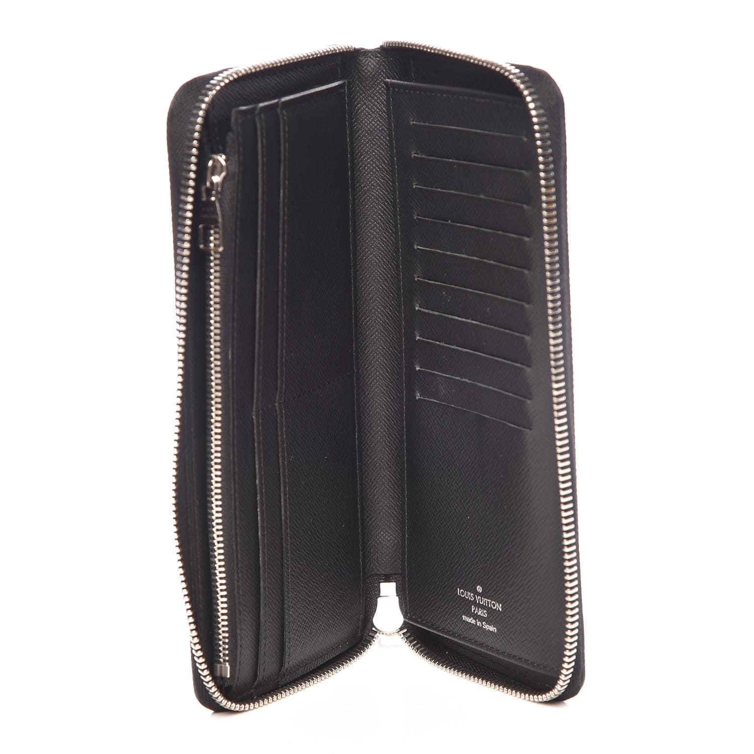 Louis Vuitton Epi Zippy Vertical Wallet Black 5 of 11