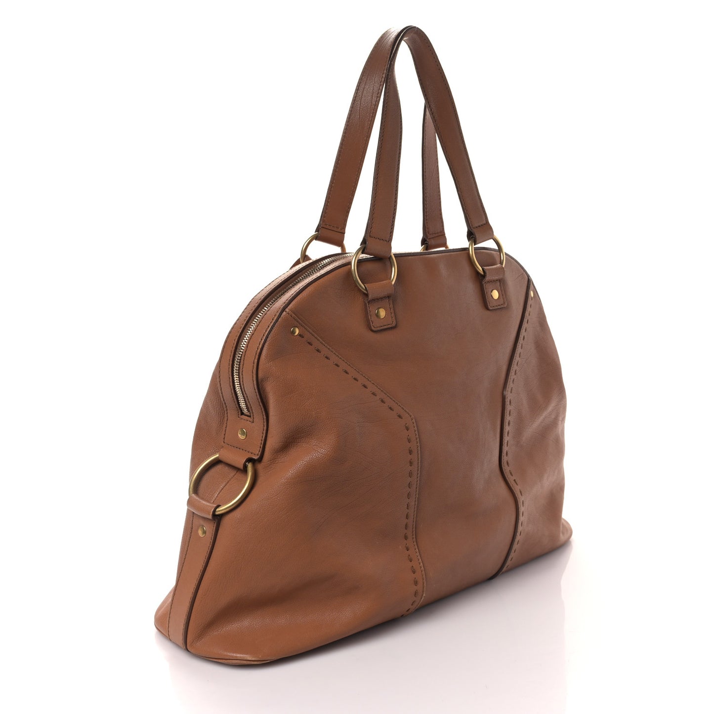 Calfskin Oversized Muse Brown