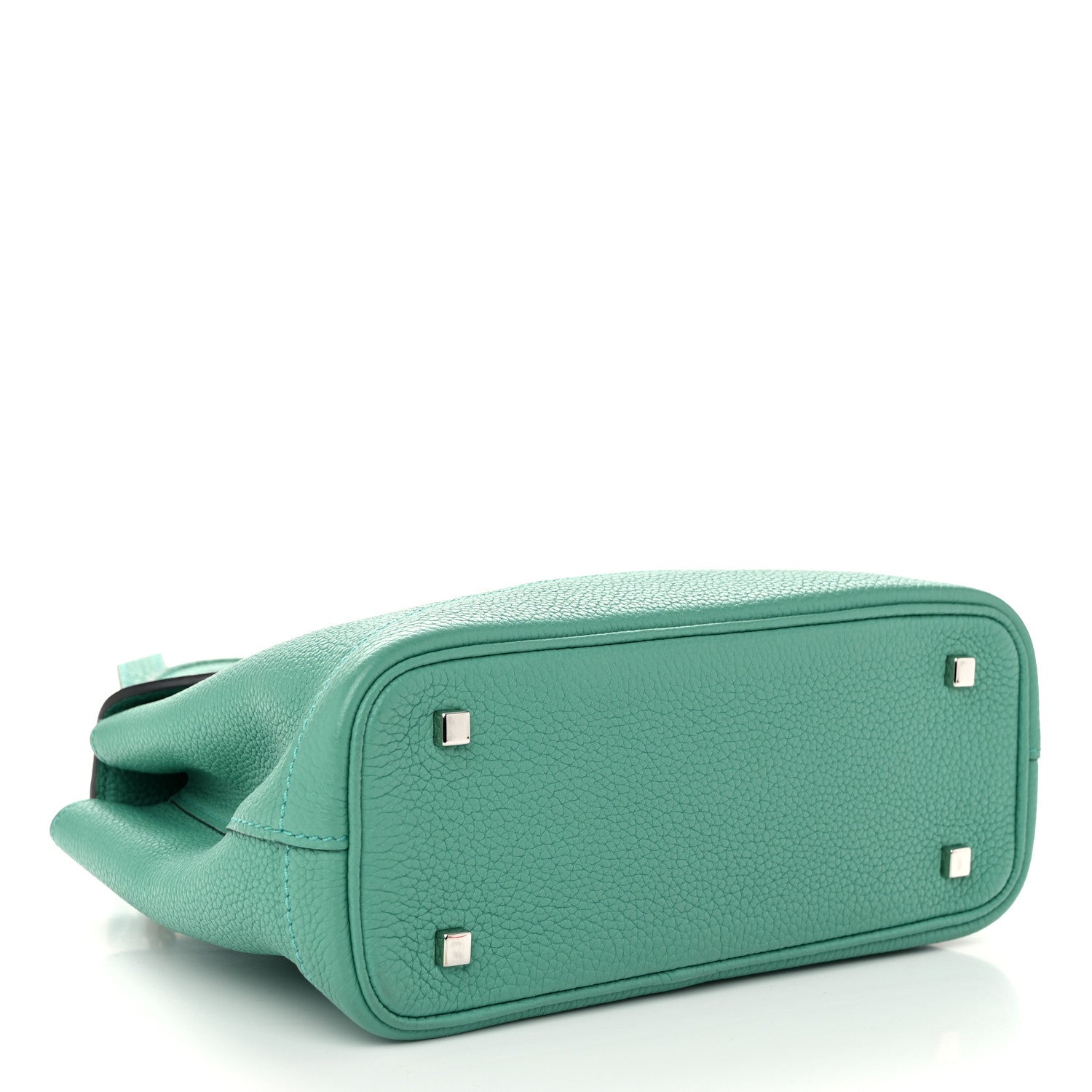 Moynat Taurillon Blush Calfskin Gabby BB Turquoise 4 of 12