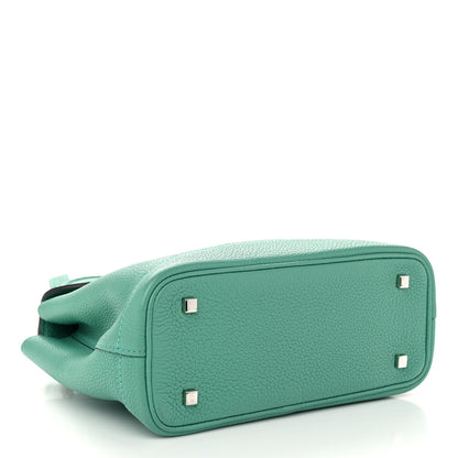 Moynat Taurillon Blush Calfskin Gabby BB Turquoise 4 of 12