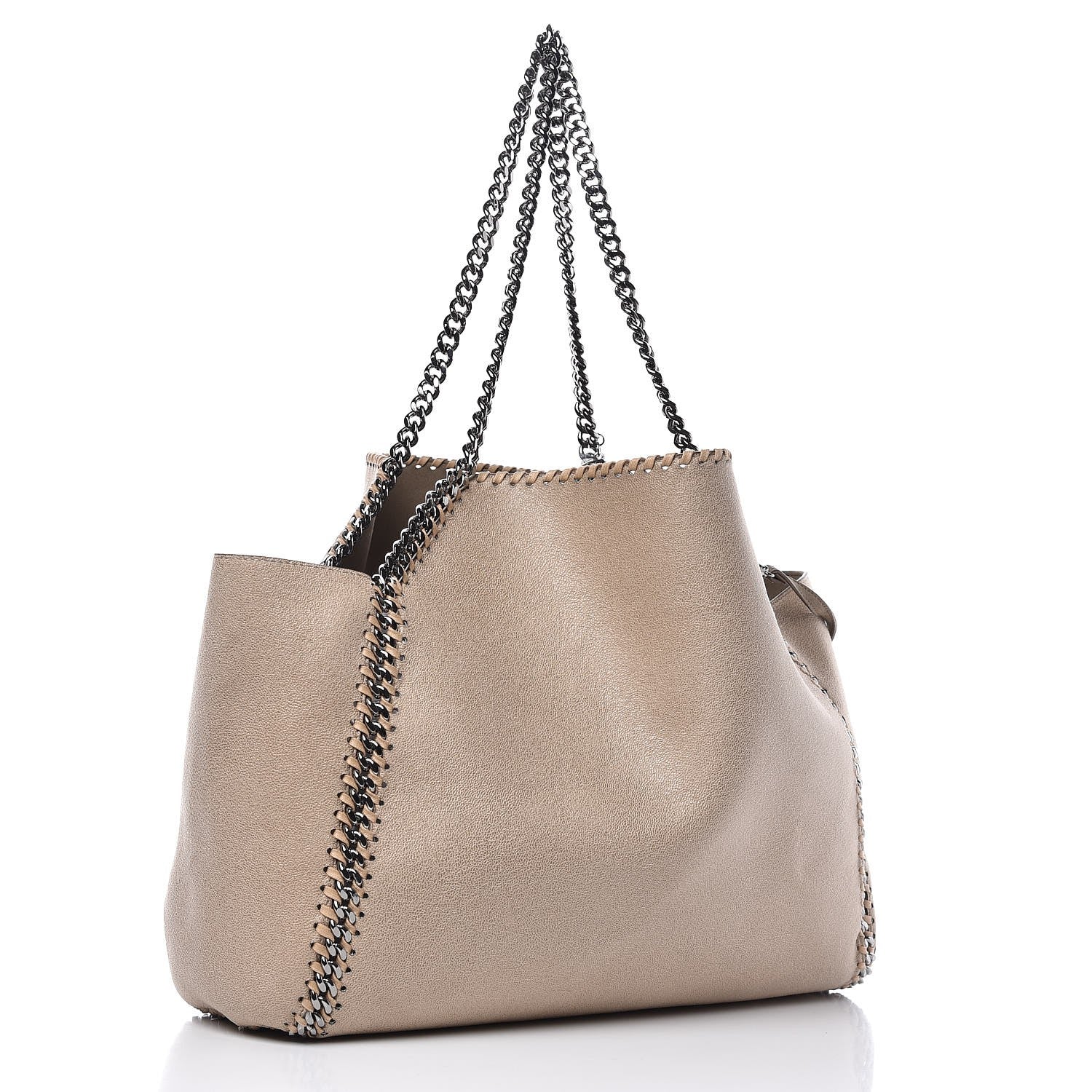 Stella McCartney Shaggy Deer Falabella Reversible Tote Clotted Cream 6 of 11