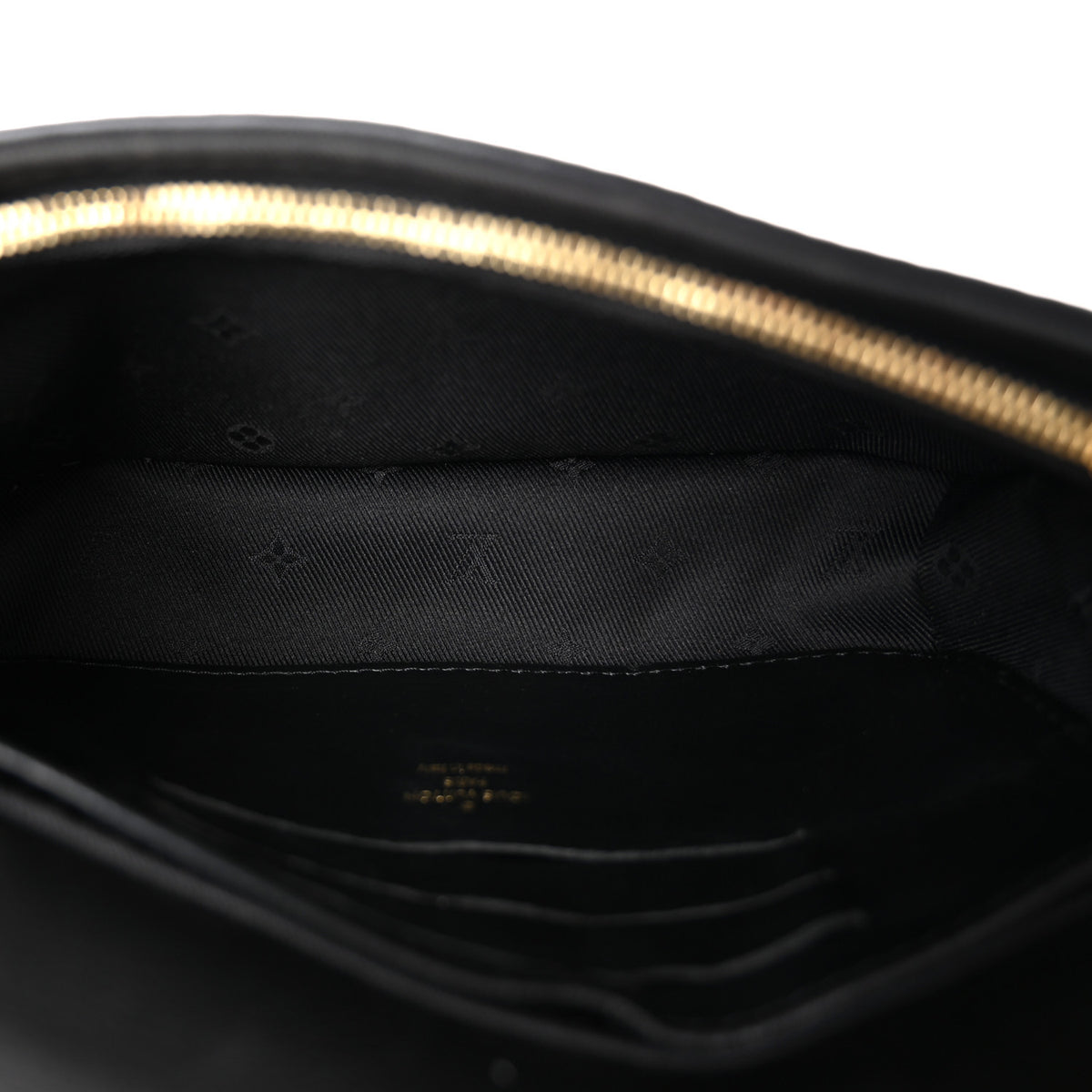 Calfskin Bubblegram Wallet On Strap Black