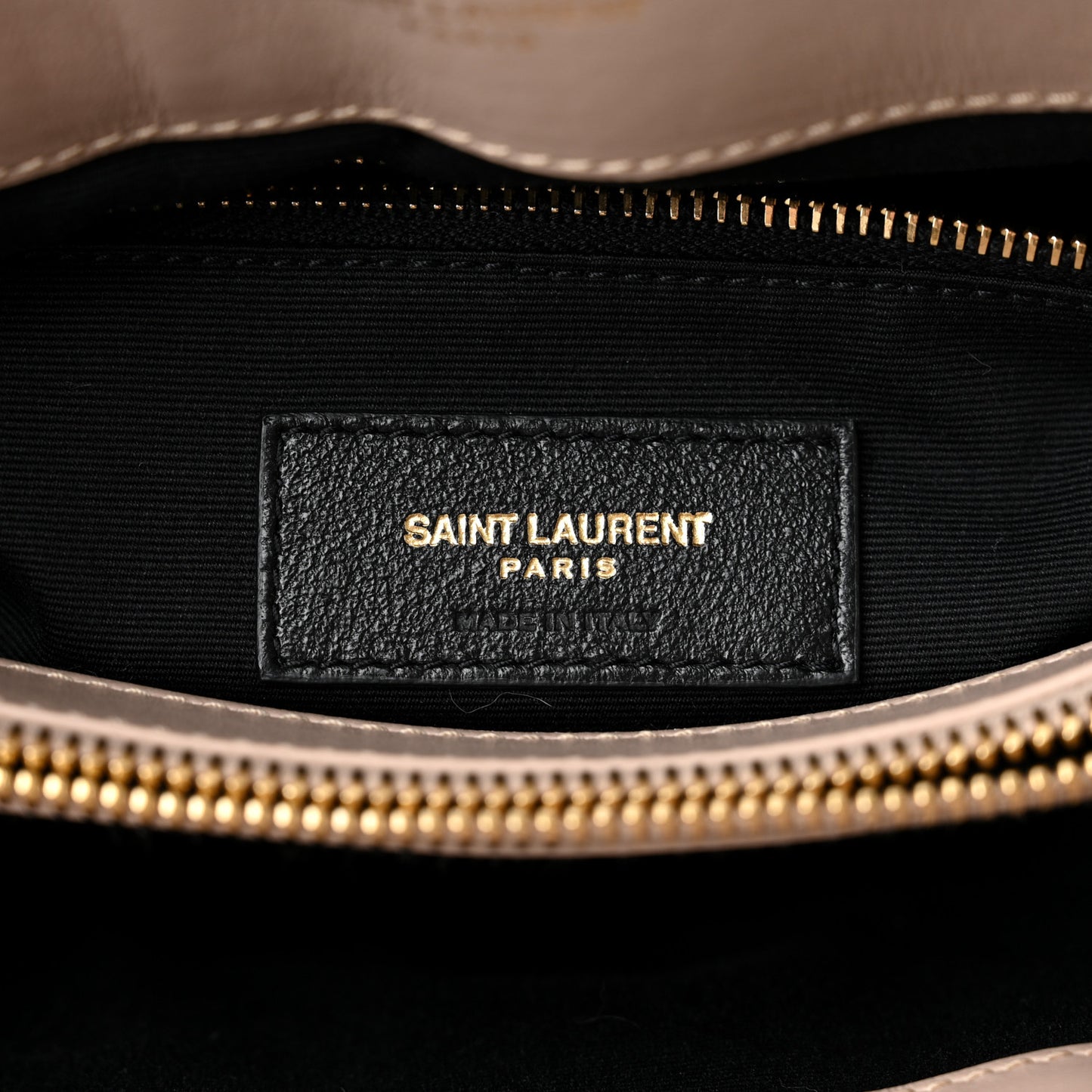 Calfskin Y Quilted Monogram Medium Loulou Chain Satchel Dark Beige
