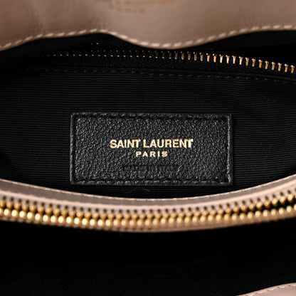Saint Laurent Calfskin Y Quilted Monogram Medium Loulou Chain Satchel Dark Beige 6 of 10