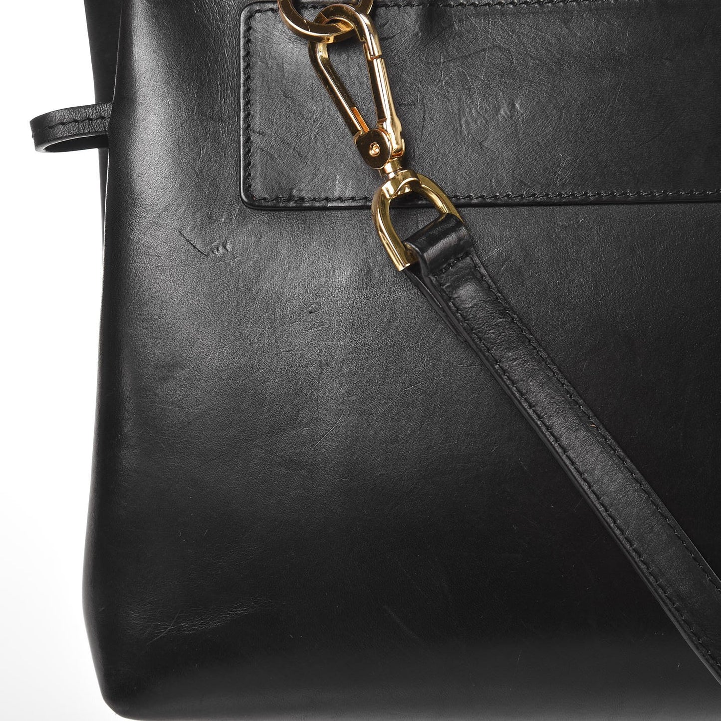 Calfskin Mini Lady Bag Black Flamma