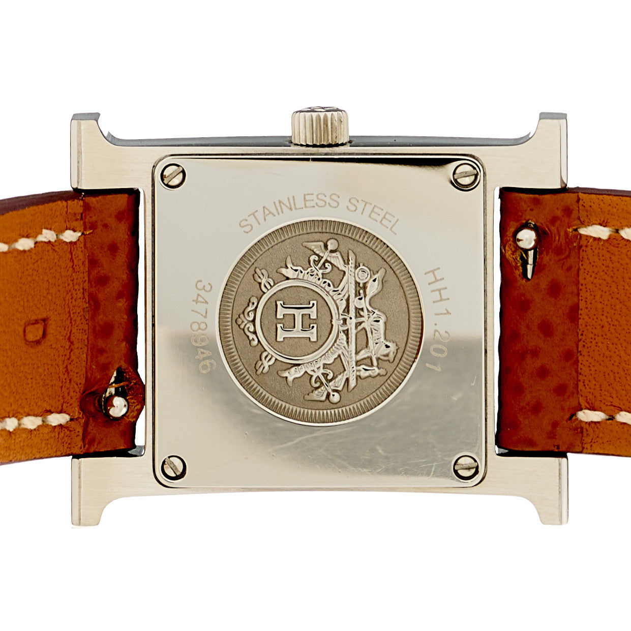 Stainless Steel Epsom 21mm Heure H Hour Quartz Watch Gold