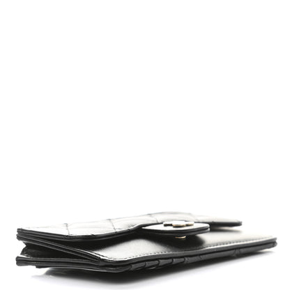 Chanel Lambskin Quilted Flap Zip Card Holder Black 4 of 8