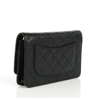 Chanel Caviar Quilted Wallet On Chain WOC Black 3 of 7