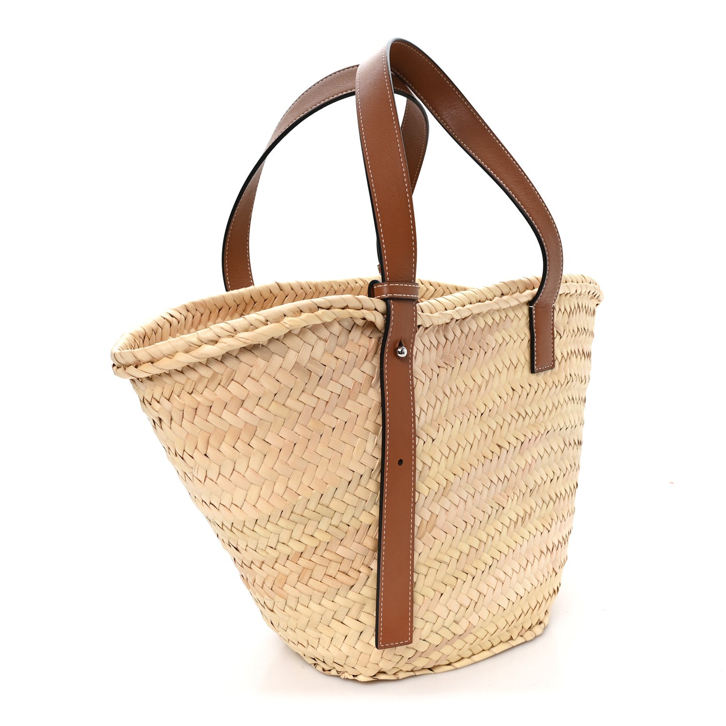 Raffia Basket Tote Bag Natural Tan