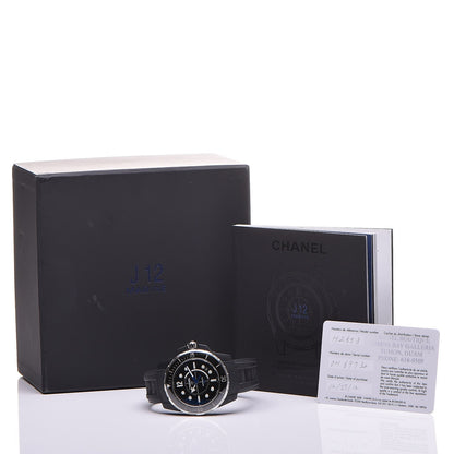 Chanel Stainless Steel Ceramic Rubber 41mm J12 Marine Automatic Watch Black 10 of 10