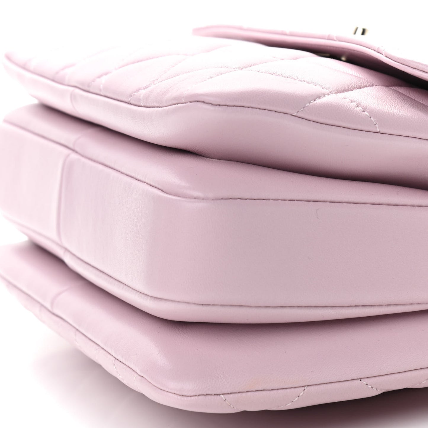 Lambskin Quilted Small Trendy CC Flap Dual Handle Bag Light Pink